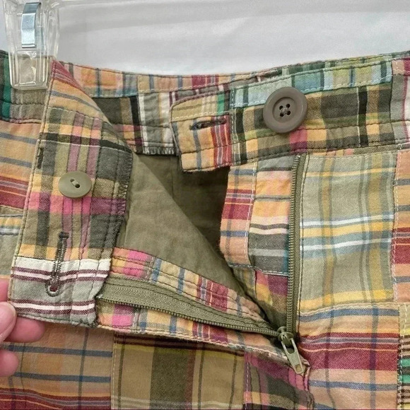 Loft Women’s Patchwork Zippered Mini Skirt Size 2 Lined - Picture 4 of 10